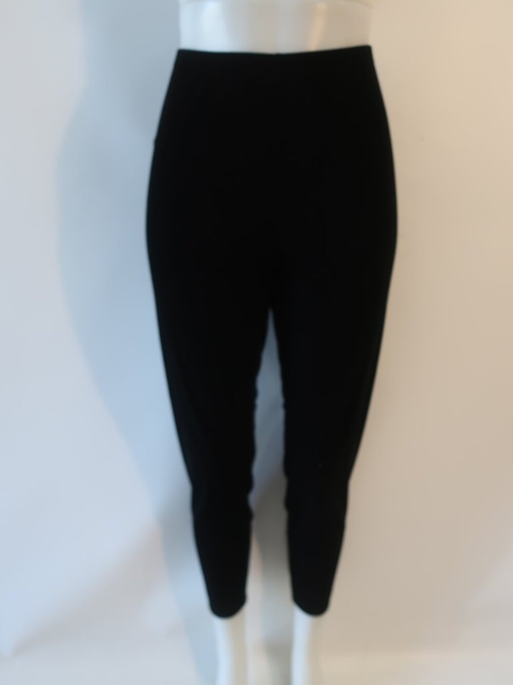 NWT Womens Eileen Fisher Black Velour Ankle Legging Pants XL